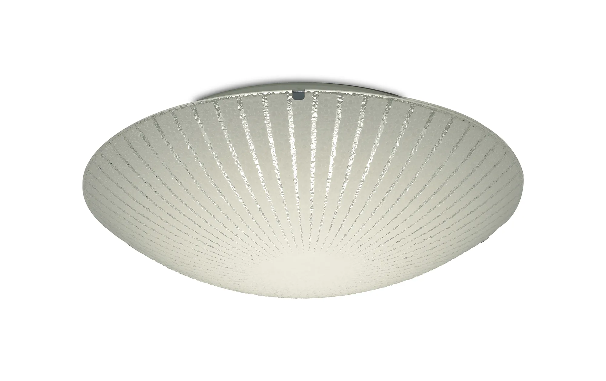 D0408  Tassa Glass 18W LED Flush Ceiling Light Polished Chrome